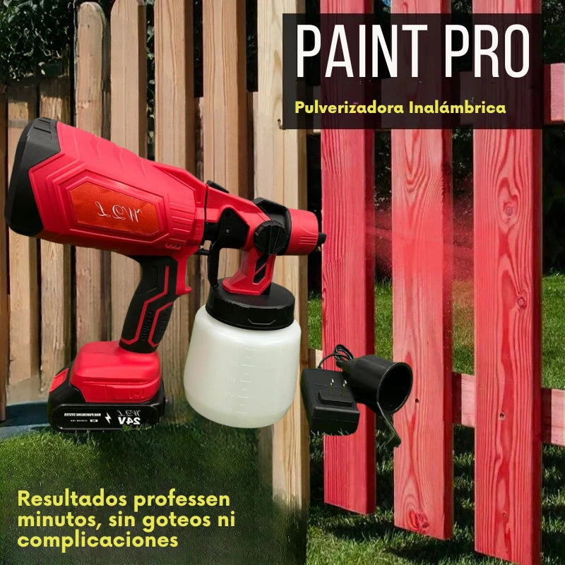 Pistola Pulverizadora Inalámbrica PaintPro [ULTRA POTENTE] + [BATERÍA RECARGABLE]
